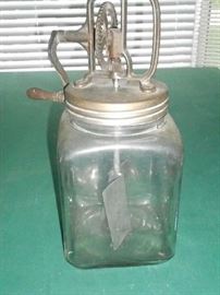 Antique 4 qt butter churn