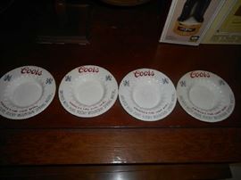 Vintage Coors ashtrays