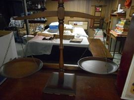 Vintage wooden scale