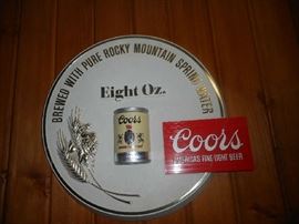 Plastic Coors sign