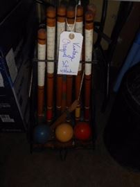 Vintage Croquet set