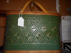 Vintage picnic basket