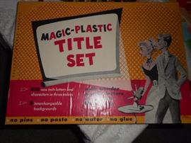 Vintage Magic plastic Title set