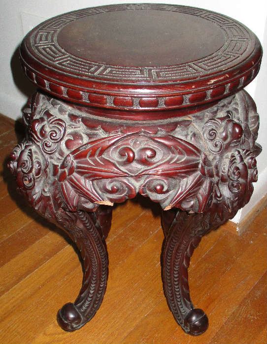 Meiji period Japanese plant stand or side table