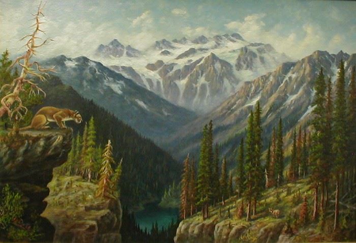 Leroy Updyke (1876-1959, Washington Artist) Landscape
