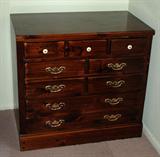 Beautiful wood child's chest of drawers.