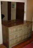 Very nice dresser with mirror.