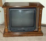 Nice TV console.  Currently houses a 27" TV.