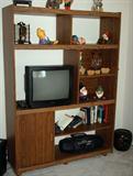 Walnut color entertainment center.  Holds 30" flatscreen.