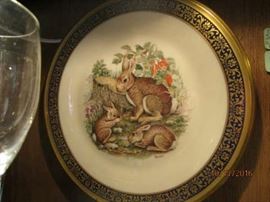 Woodland Life - Lenox Annual Issue.  Rabbits - 1973 Boehm