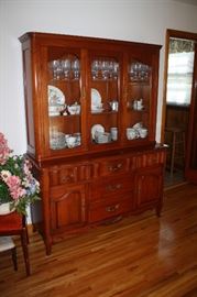 Gorgeous vintage cherry hutch