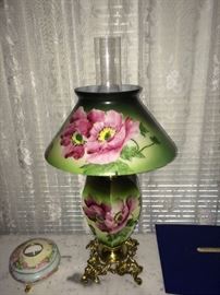 Gorgeous hand painted lamp