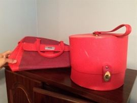 Vintage hat box and bag