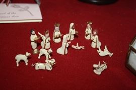 Vintage minature manager scene