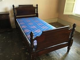 Mahogany single bed