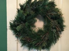 permanent evergreen wreath
