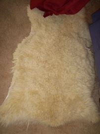 Sheep fleece rug...one of 3 we have