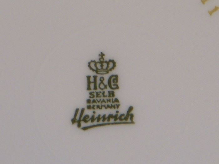 Back stamp on the Bavarian china