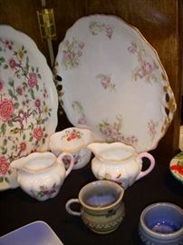 Shelley, Limoges tray, Irish porcelain (front)