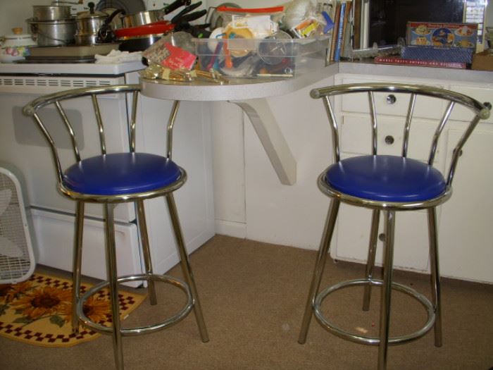 Pair of cool swivel bar stools