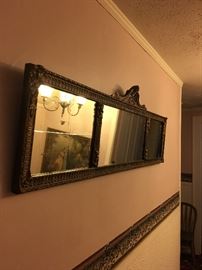 Upstairs hallway: lovely mirror.