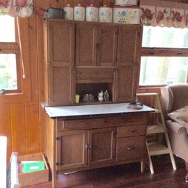 KItchen: Hoosier style cabinet. Great condition. Oak.