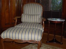 Arm Chair and Ottoman