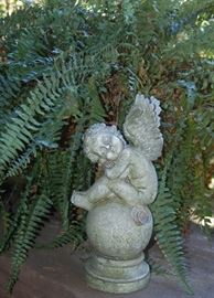 Ferns and Garden Angel
