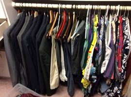 Tons of Custom made sports jackets, suits and great crazy shirts!