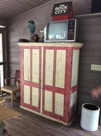 Armoire Cabinet - Country French with Beadboard inside