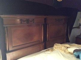 Twin beds made into King size bed - selling headboard and footboards and king mattress separately