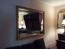 Wonderful beveled mirror - very large and heavy