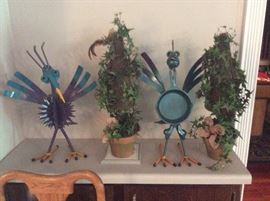 Yard Art and lots of Florals