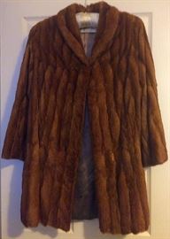 Vintage Gold Cross Fox Fur Coat (Mid Length, Absolutely Beautiful)