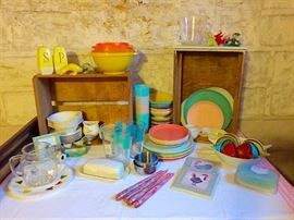 Vintage Melamine Dishware & More