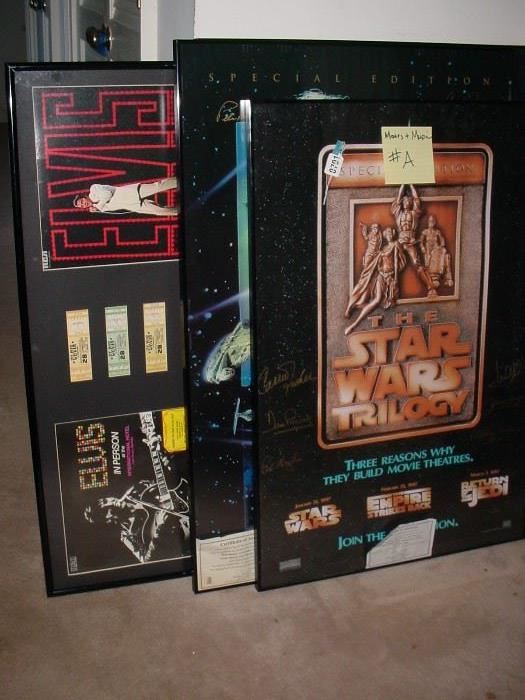 Collection of Star Wars posters, limited editions, and signed by the cast