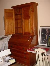 Large antique secretary chest