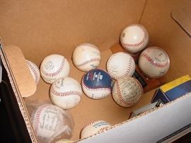 Some of the old signed baseballs