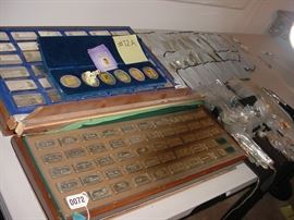 Several collections of Presidential & other silver ingots