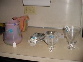 Steuben glass, Lalique bowls, and more