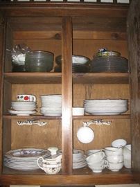 Some of the MANY dishes, glassware, and more