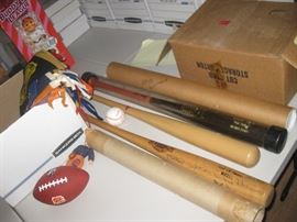 signed baseball bats