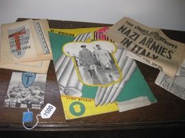 Nice collection of vintage WWI and WWII paper memorbilia