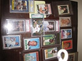 Some of the vintage baseball cards