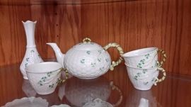 Belleek wide variety of pieces 