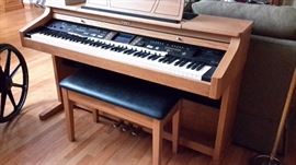 roland piano and bench