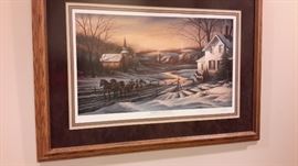 terry redlin framed picture