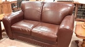 leather sofa and loveseat