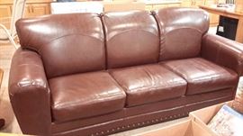 oak sofa and loveseat