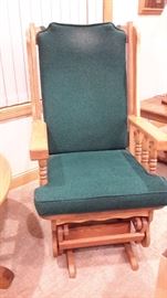 oak glider rocker